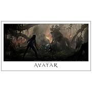 Avatar Neytiri and Thanator Paper Giclee